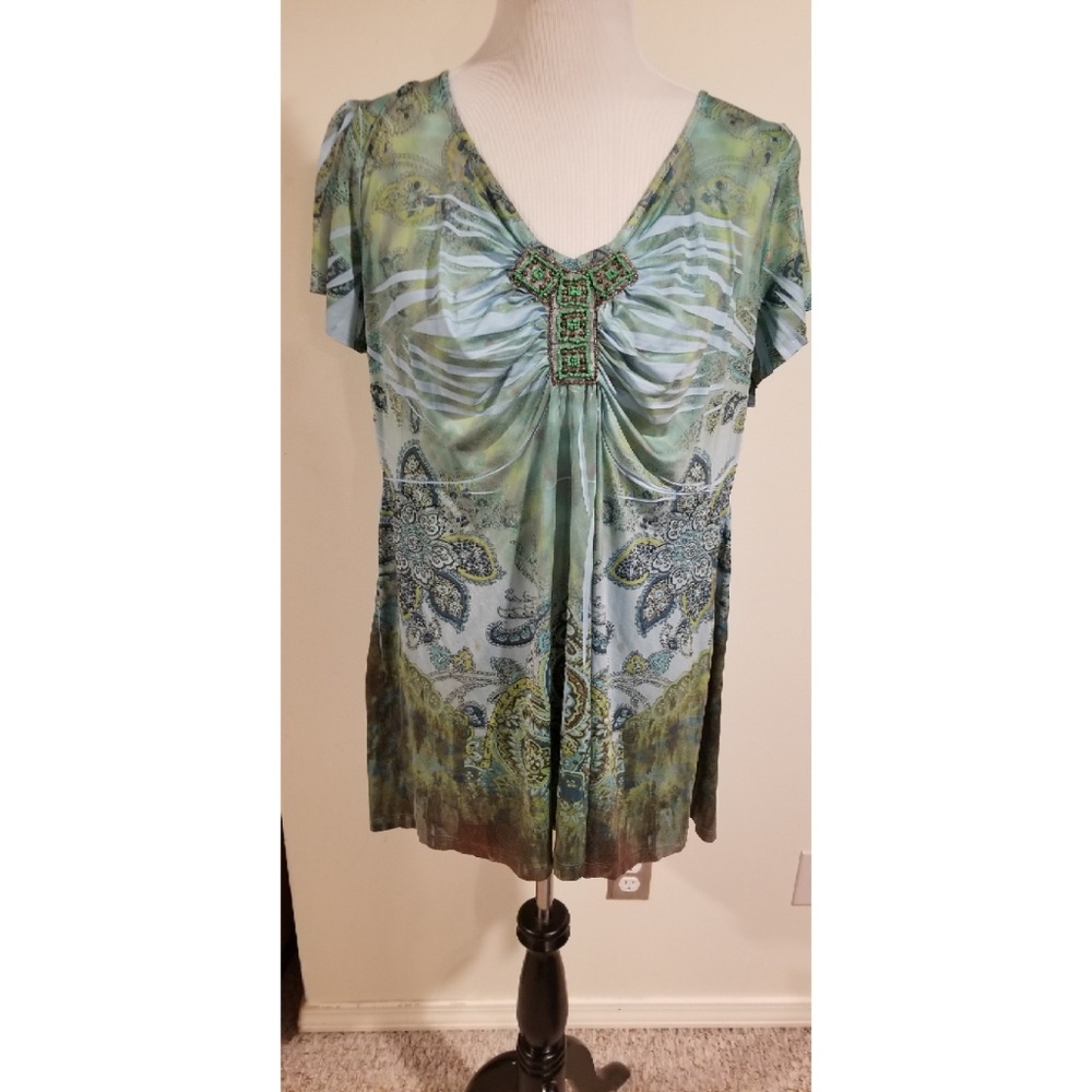 Colorful Flowing Tunic